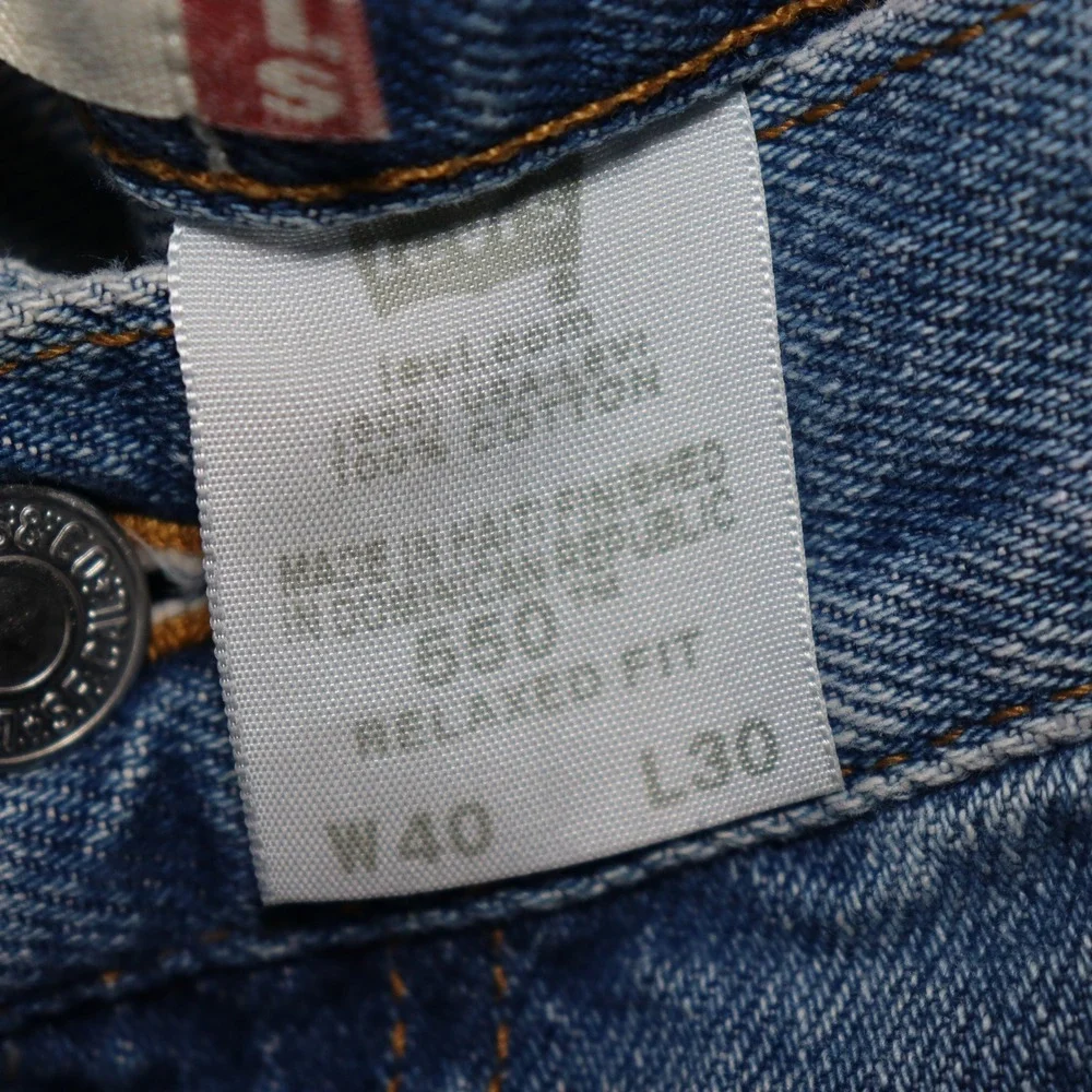 Levi's 550 Relaxed Fit Jeans Blue 40x30